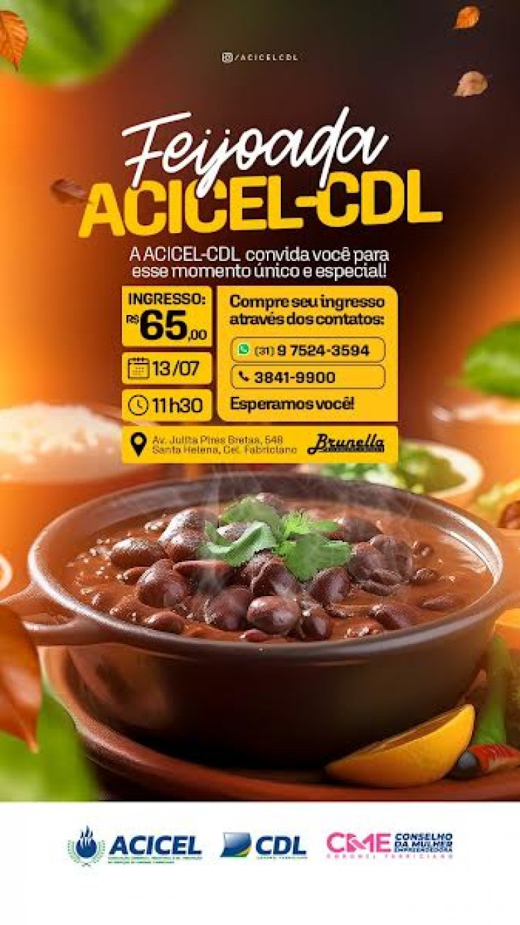 ACICEL-CDL realiza a 2ª Feijoada: Um encontro de sabores, conexões e tradição.