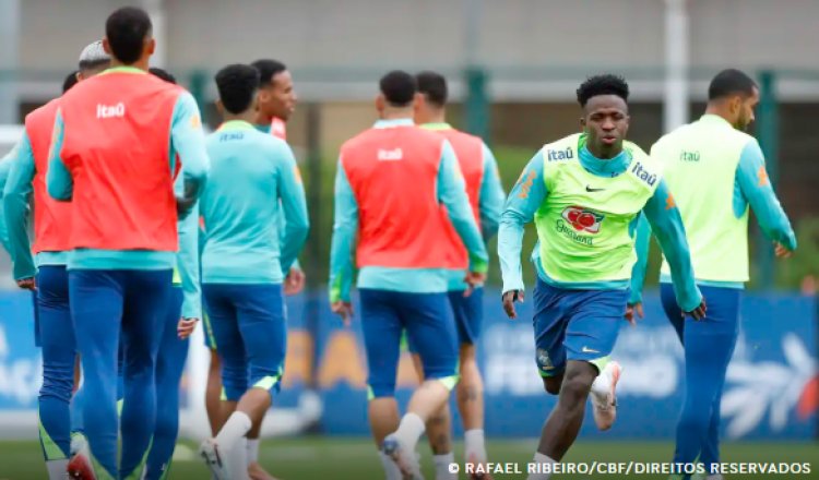 Vinicius Júnior diz que seleção evolui sob comando de Carlo Ancelotti