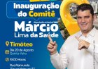 Candidato a deputado estadual Márcio Lima, inaugura  comitê em Timóteo