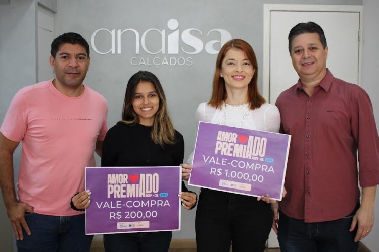 Entrega de prêmios do segundo sorteio da campanha Amor Premiado 2024 é realizada pela Aciapi-CDL