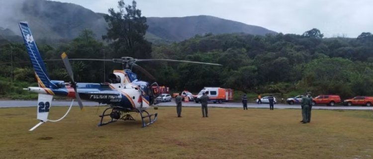 Helicóptero dos Bombeiros cai e 6 pessoas morrem em Minas Gerais