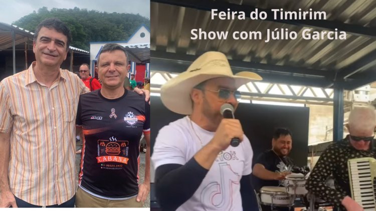 Show de Júlio Garcia anima Feira do Timirim em Timóteo